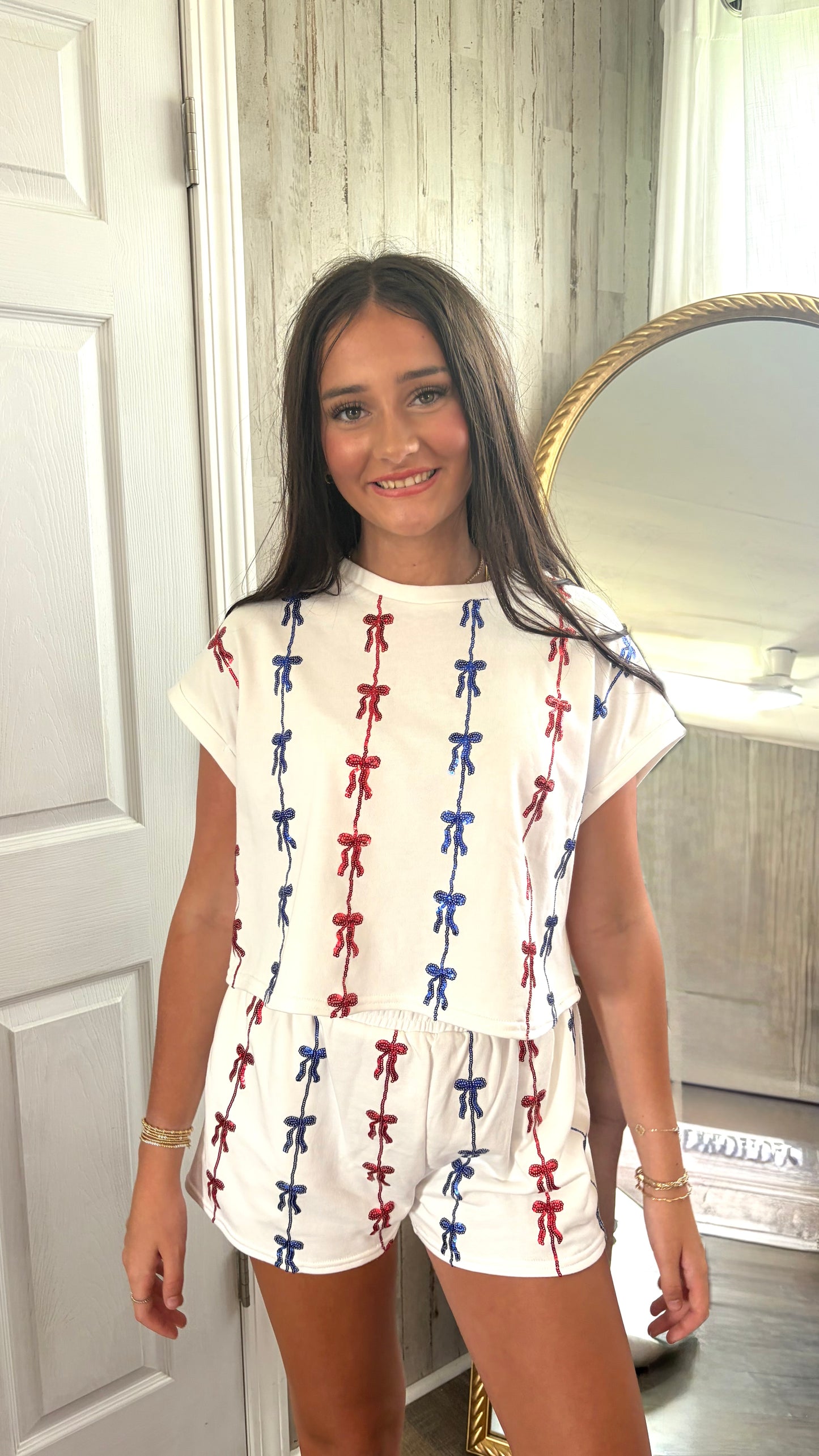 Red White & Bow Set