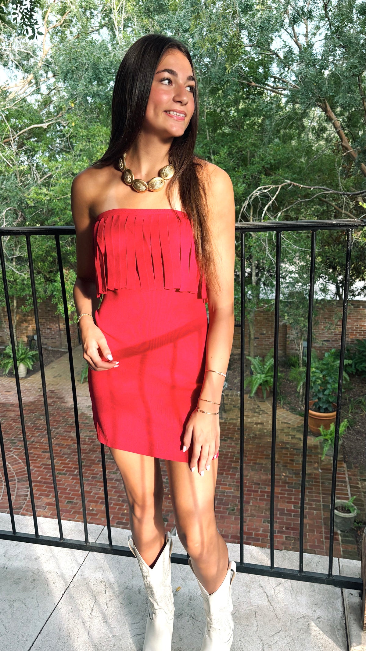 The Vermilion Belle Dress