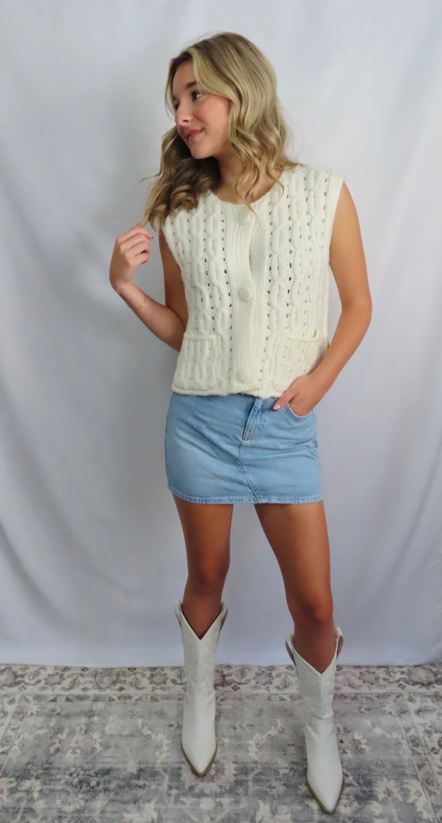 Frosted Sweater Vest