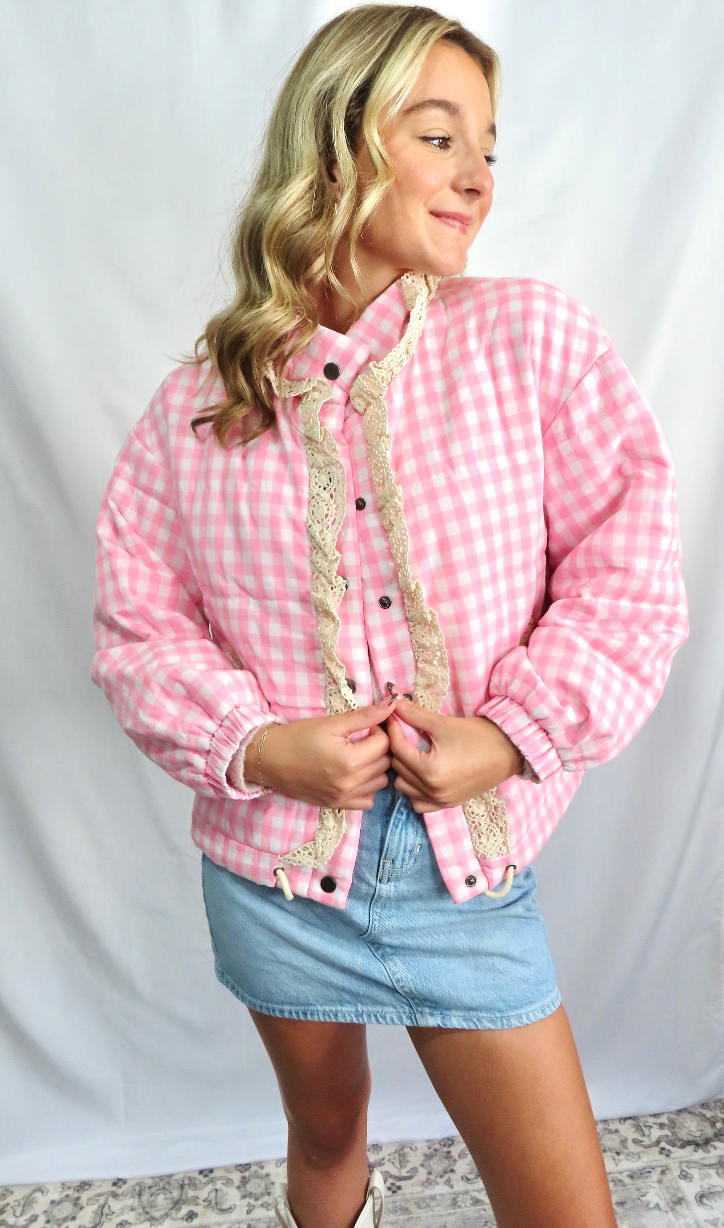 Button Up Puffy Jacket