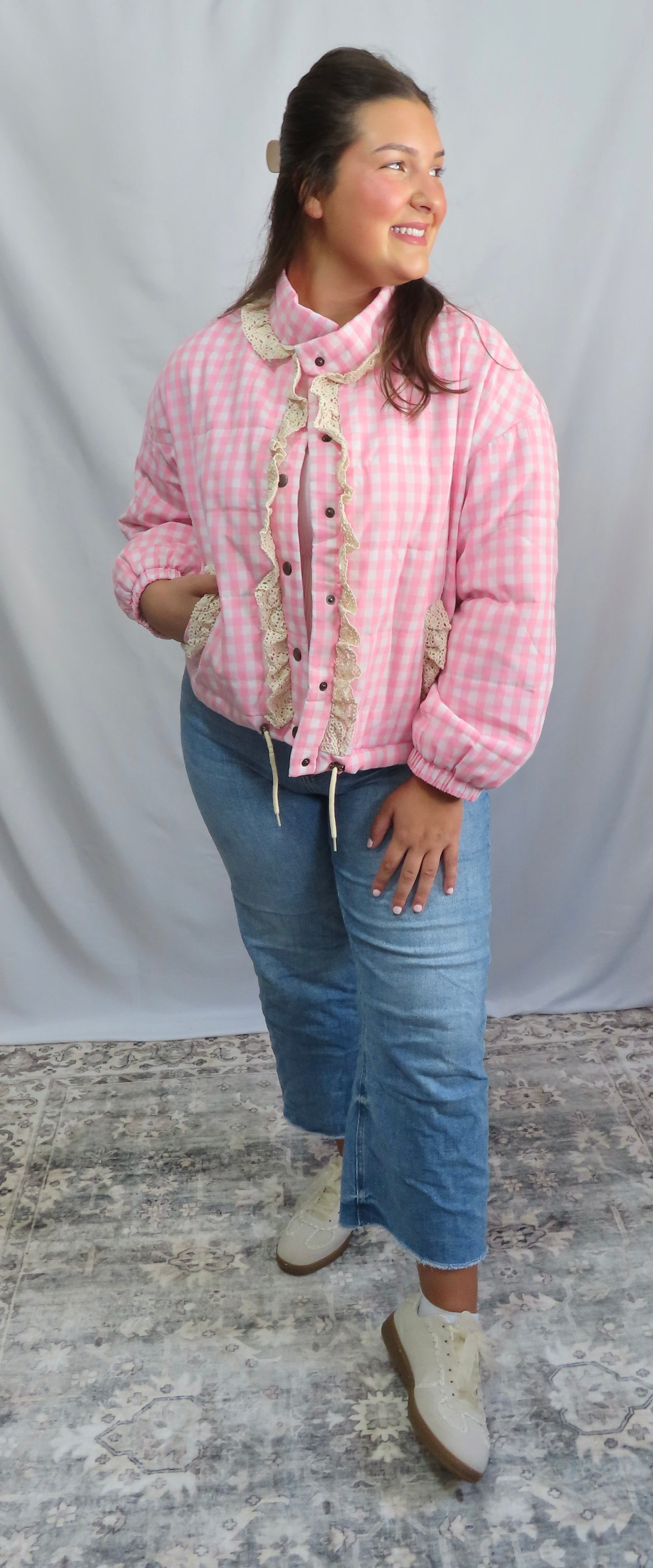 Button Up Puffy Jacket