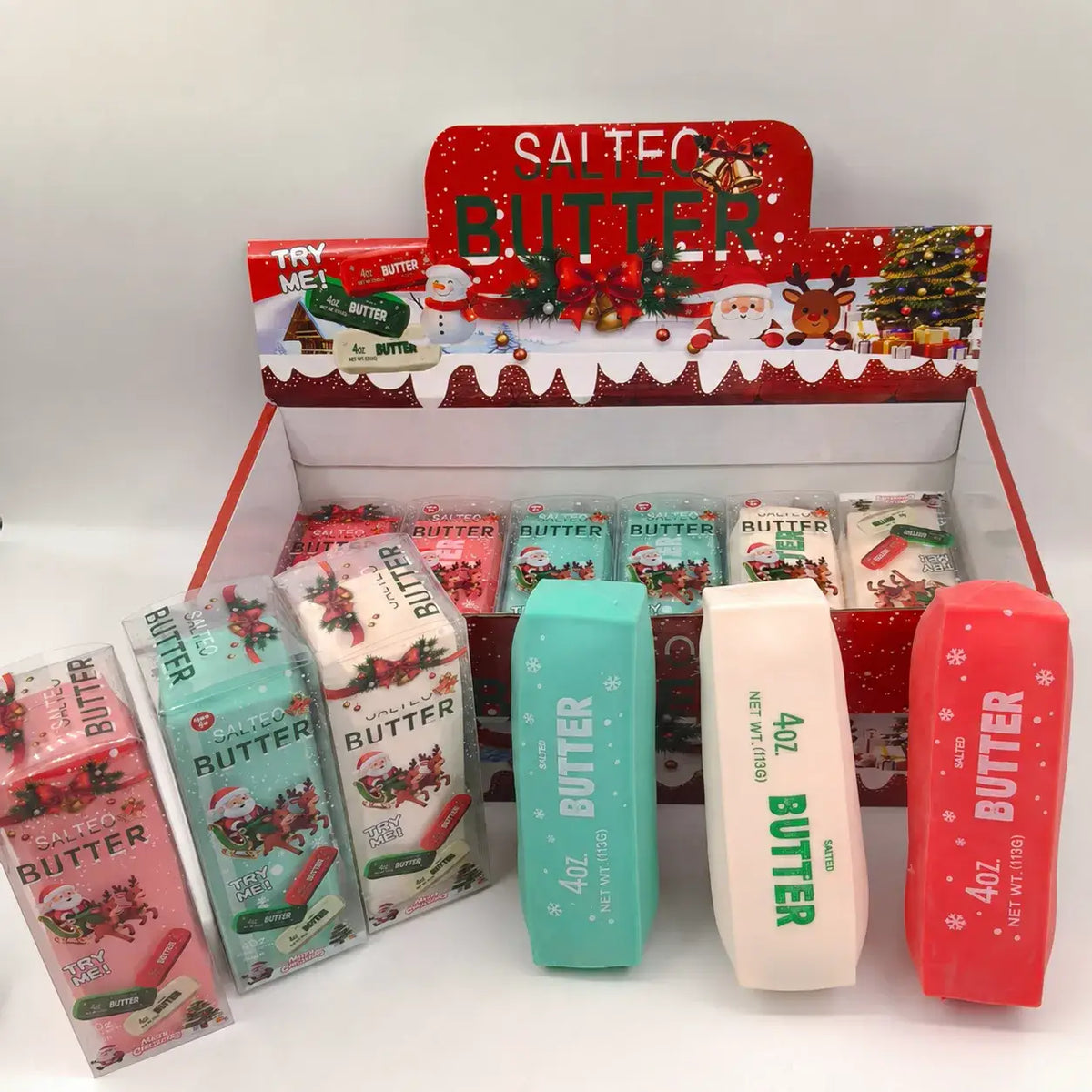 Christmas Crunchy Butter Bar ASMR Squishy Stress Toy