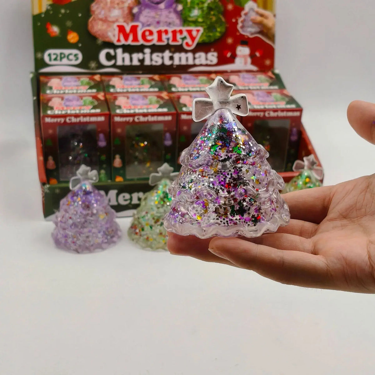 Glitter Christmas Tree Maltose Stress Relief Squishy Toy
