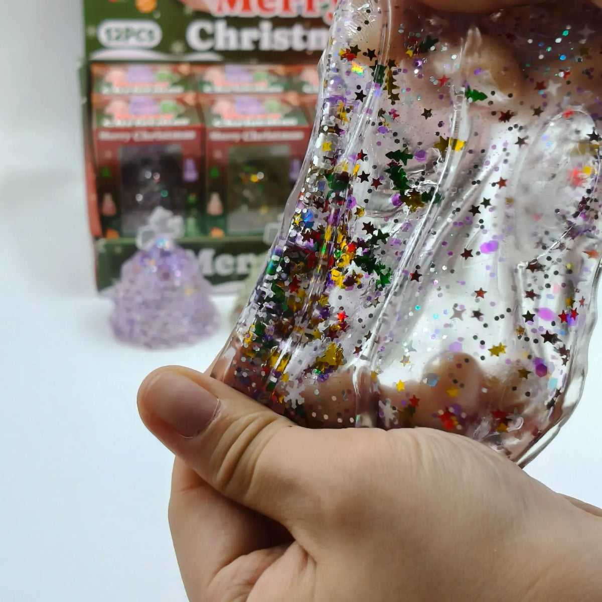 Glitter Christmas Tree Maltose Stress Relief Squishy Toy
