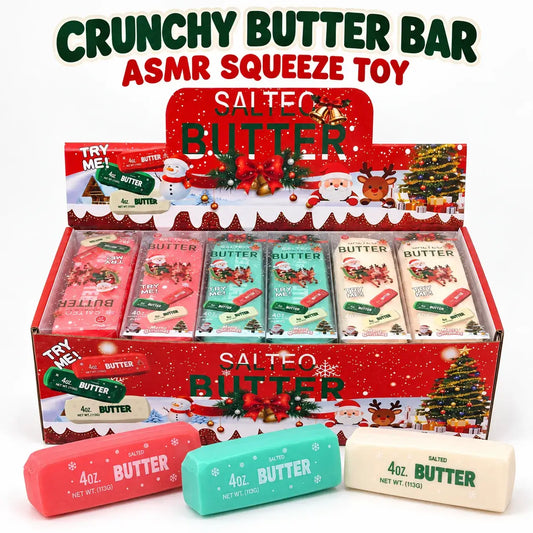 Christmas Crunchy Butter Bar ASMR Squishy Stress Toy