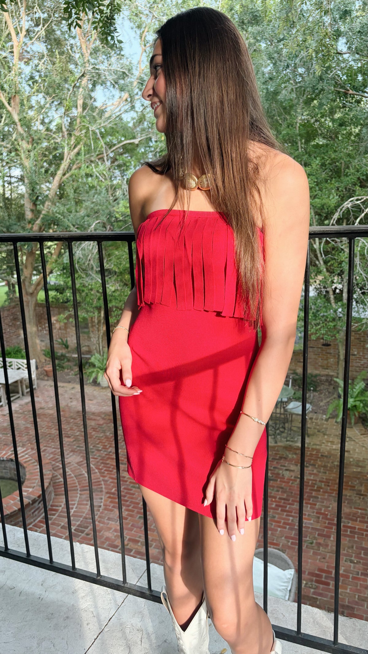 The Vermilion Belle Dress
