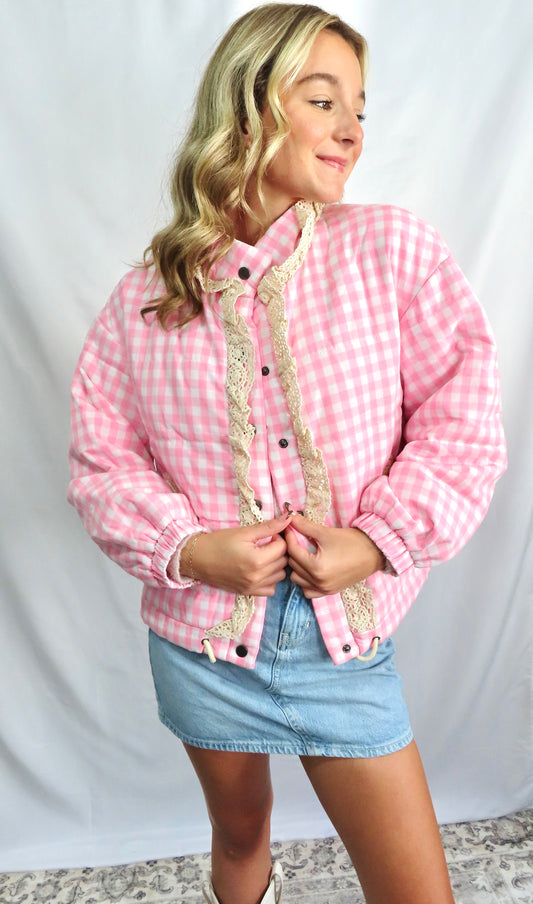 Button Up Puffy Jacket