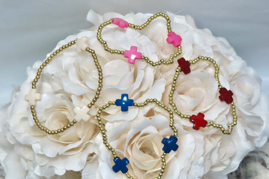 Cross Bead Bracelet