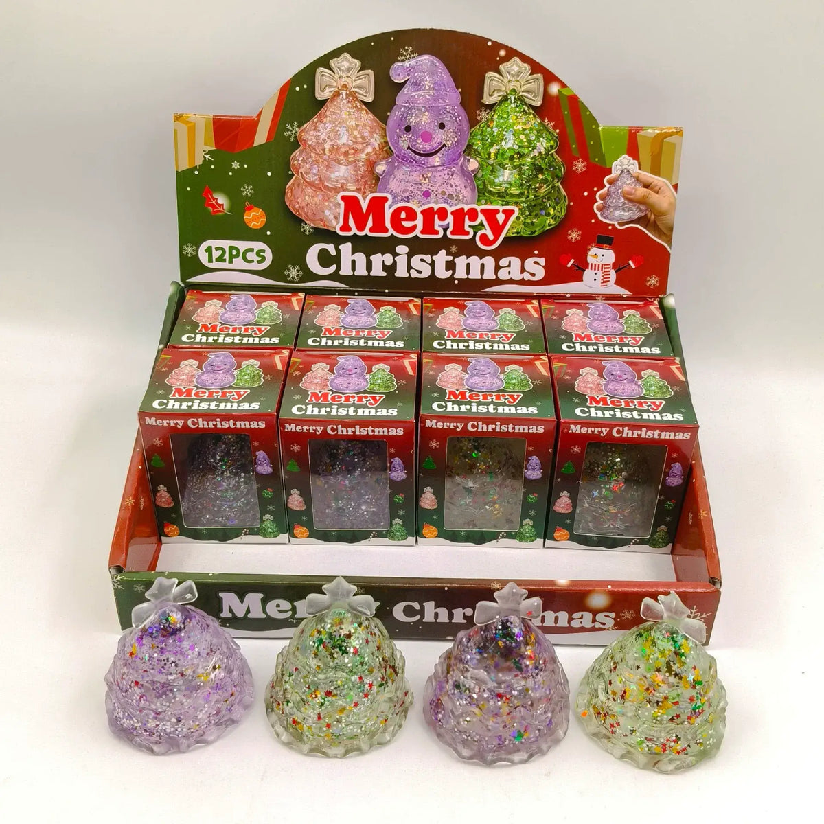 Glitter Christmas Tree Maltose Stress Relief Squishy Toy