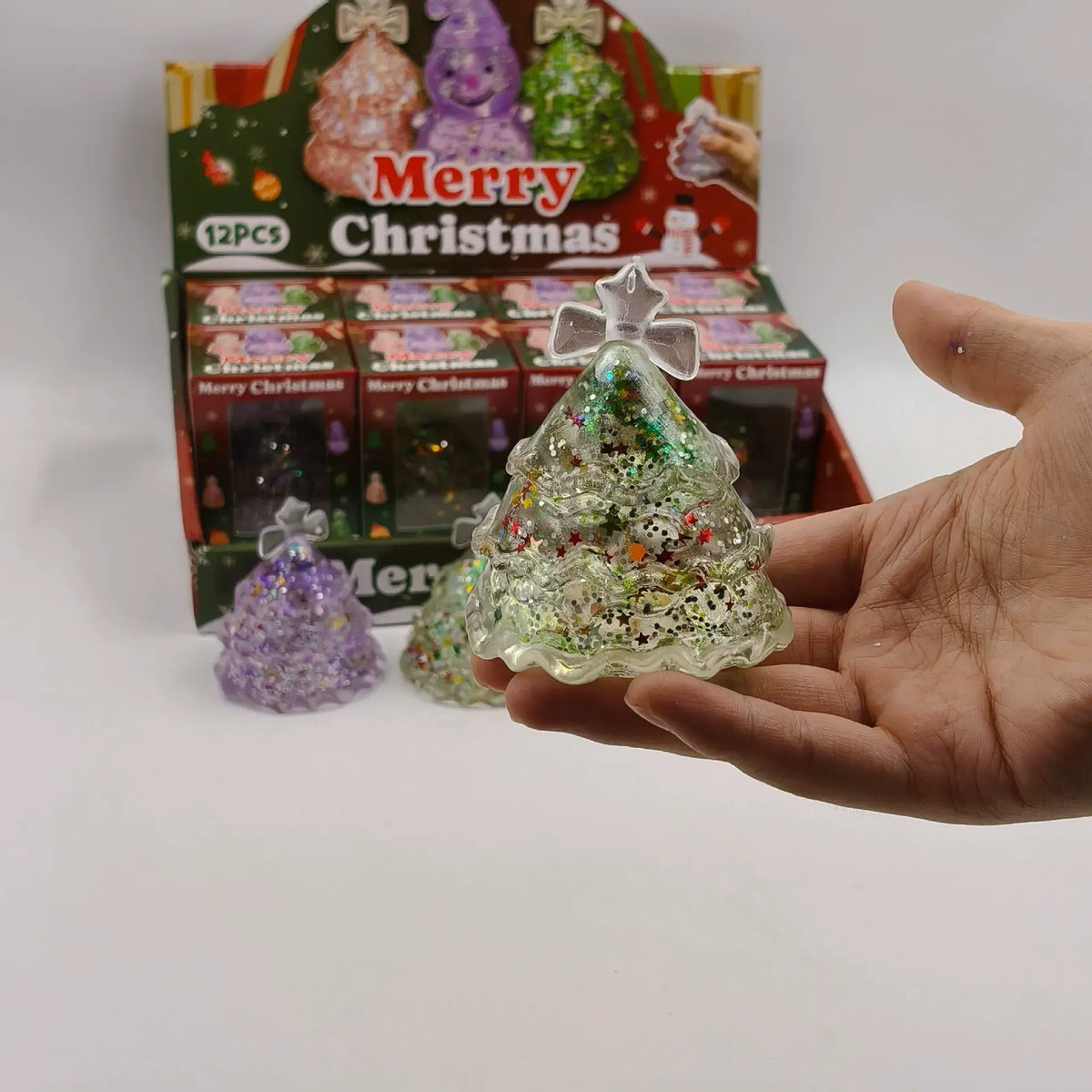 Glitter Christmas Tree Maltose Stress Relief Squishy Toy
