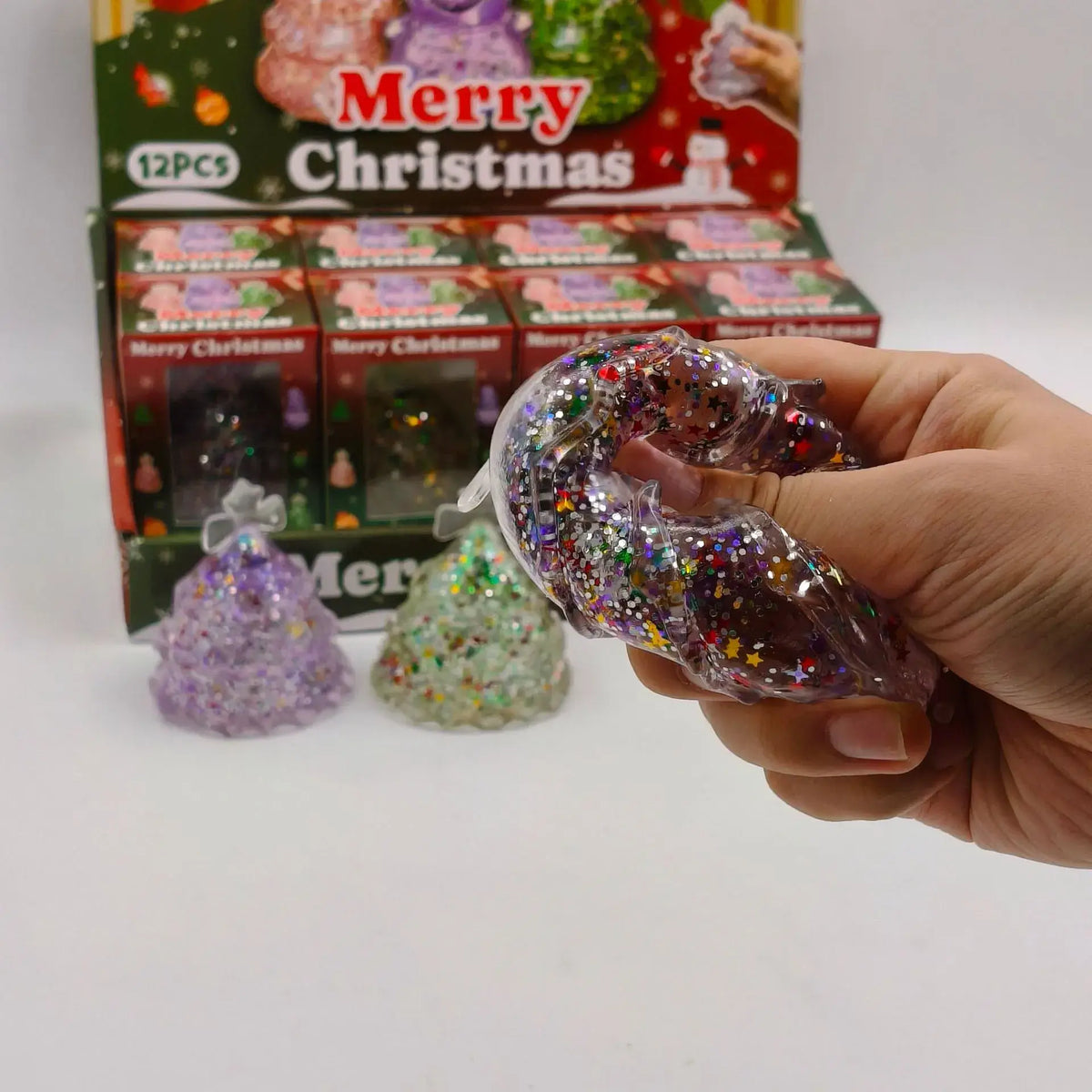 Glitter Christmas Tree Maltose Stress Relief Squishy Toy